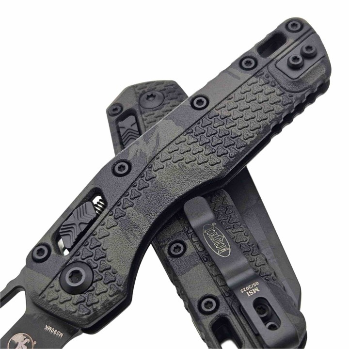 Couteau Microtech MSI Ram-Lok Lame Acier M390MK Manche Polymère Camo Midnight Tiger USA MCT210T1PMMTCX8 - Livraison Gratuite
