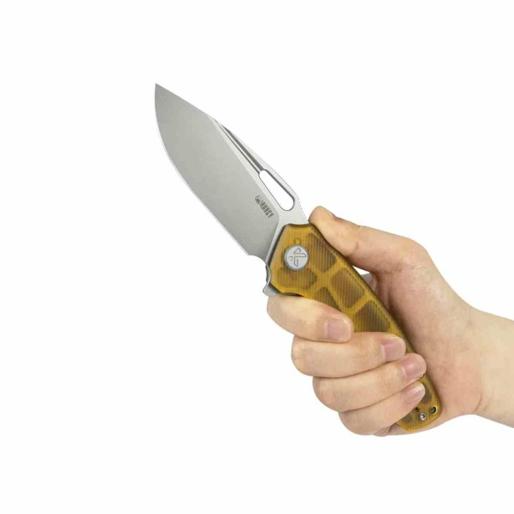 Couteau Kubey Tityus Ultem Lame Acier 14C28N Manche G10 IKBS Linerlock Clip KUB322R - Livraison Gratuite