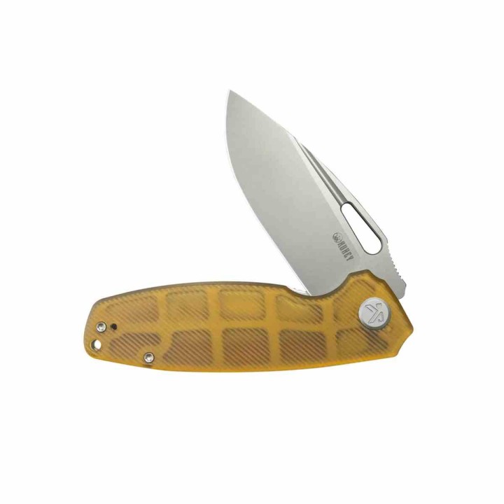 Couteau Kubey Tityus Ultem Lame Acier 14C28N Manche G10 IKBS Linerlock Clip KUB322R - Livraison Gratuite