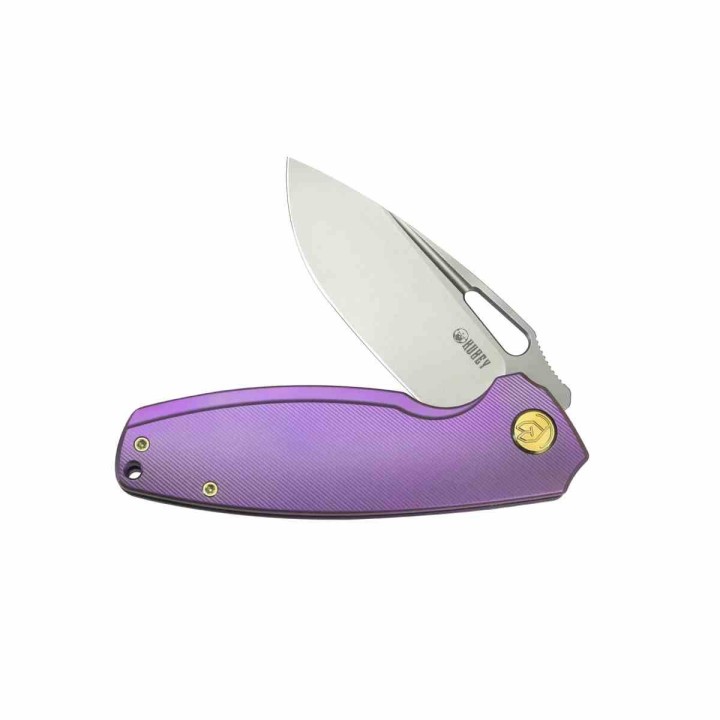 Couteau Kubey Tityus Lame Acier 14C28N Manche Titane 6AL4V Purple Framelock IKBS KUB360C - Livraison Gratuite