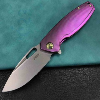 Couteau Kubey Tityus Lame Acier 14C28N Manche Titane 6AL4V Purple Framelock IKBS KUB360C - Livraison Gratuite