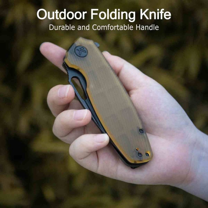 Couteau Kubey Tityus Ultem Lame Acier 14C28N Blk Manche G10 IKBS Linerlock Clip KUB322S - Livraison Gratuite