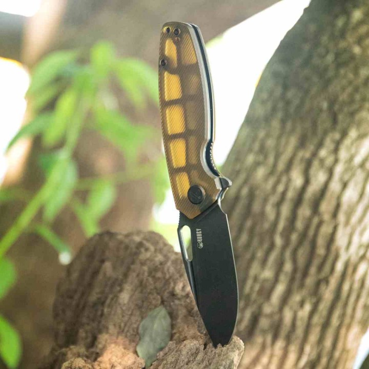 Couteau Kubey Tityus Ultem Lame Acier 14C28N Blk Manche G10 IKBS Linerlock Clip KUB322S - Livraison Gratuite