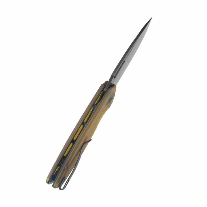 Couteau Kubey Tityus Ultem Lame Acier 14C28N Blk Manche G10 IKBS Linerlock Clip KUB322S - Livraison Gratuite
