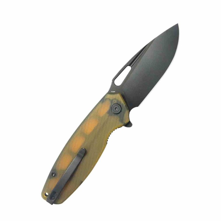 Couteau Kubey Tityus Ultem Lame Acier 14C28N Blk Manche G10 IKBS Linerlock Clip KUB322S - Livraison Gratuite