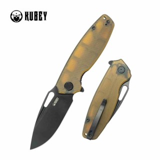 Couteau Kubey Tityus Ultem Lame Acier 14C28N Blk Manche G10 IKBS Linerlock Clip KUB322S - Livraison Gratuite
