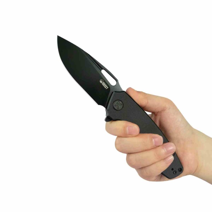 Couteau Kubey Tityus Black Lame Acier 14C28N Blk Manche G10 IKBS Linerlock Clip KUB322T - Livraison Gratuite