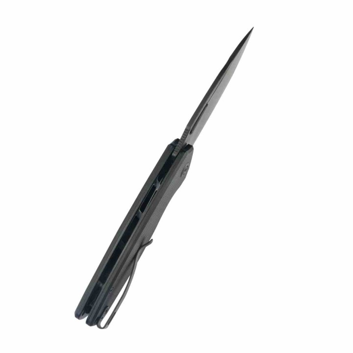 Couteau Kubey Tityus Black Lame Acier 14C28N Blk Manche G10 IKBS Linerlock Clip KUB322T - Livraison Gratuite