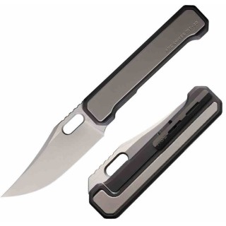 Couteau NOC Knives MT-30 Lame Acier M390 Manche Acier/Titan Framelock IKBS NOCMT3008 - Livraison Gratuite