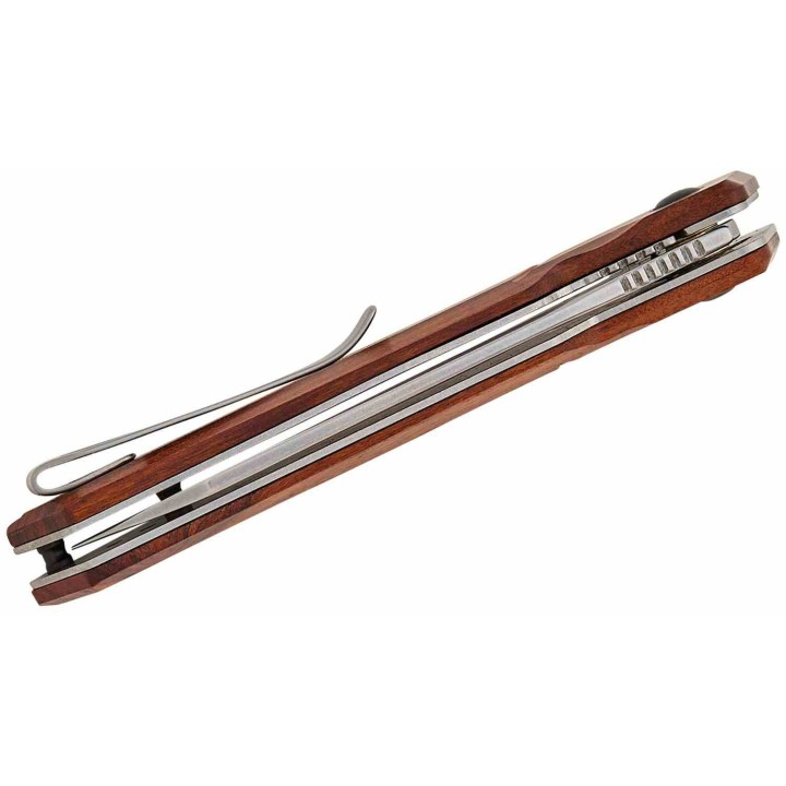 Couteau Kershaw Avert A/O Lame Acier Inox Manche Bois Linerlock Clip KS1432 - Livraison Gratuite