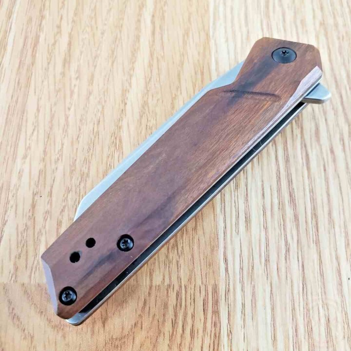 Couteau Kershaw Avert A/O Lame Acier Inox Manche Bois Linerlock Clip KS1432 - Livraison Gratuite