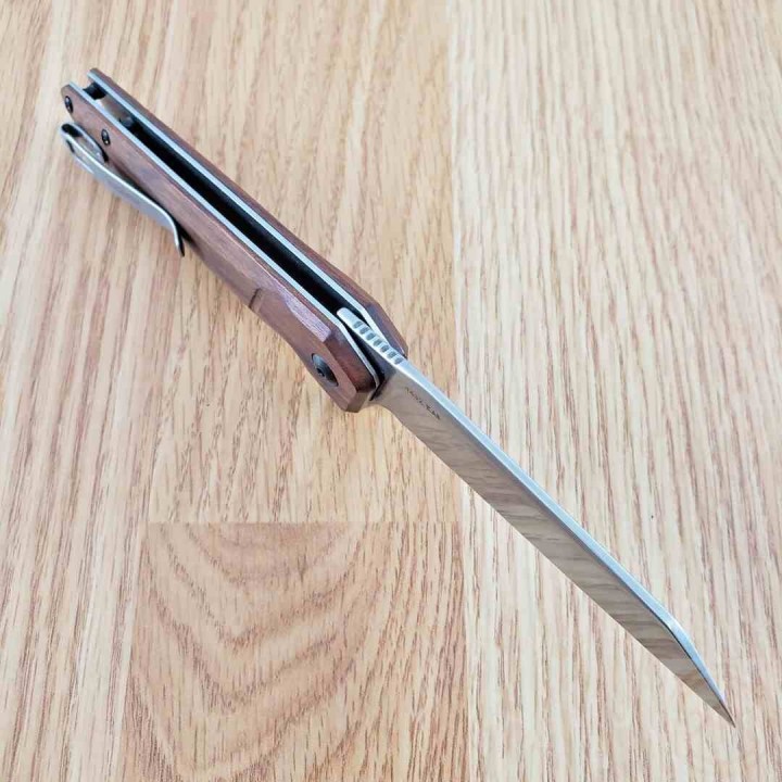 Couteau Kershaw Avert A/O Lame Acier Inox Manche Bois Linerlock Clip KS1432 - Livraison Gratuite