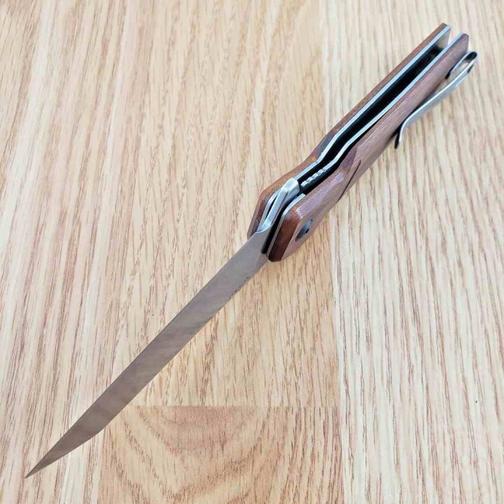 Couteau Kershaw Avert A/O Lame Acier Inox Manche Bois Linerlock Clip KS1432 - Livraison Gratuite
