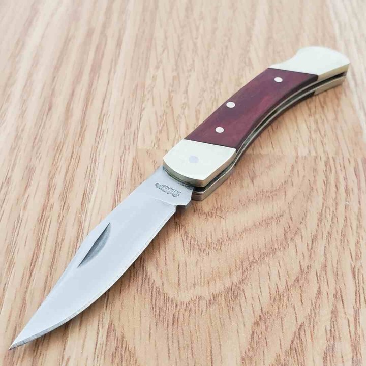 Couteau Schrade Uncle Henry 22 "Brown Bear" Lame Acier Inox Manche Bois de Rose Lockback SCHLB3 - Livraison Gratuite