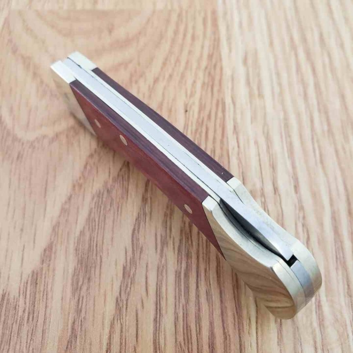 Couteau Schrade Uncle Henry 22 "Brown Bear" Lame Acier Inox Manche Bois de Rose Lockback SCHLB3 - Livraison Gratuite