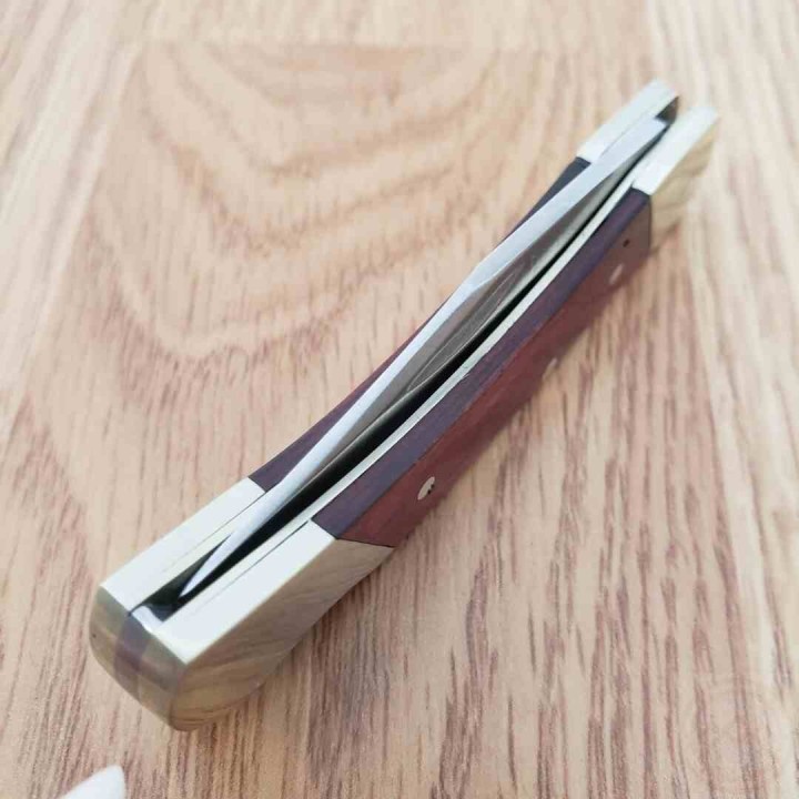 Couteau Schrade Uncle Henry 22 "Brown Bear" Lame Acier Inox Manche Bois de Rose Lockback SCHLB3 - Livraison Gratuite