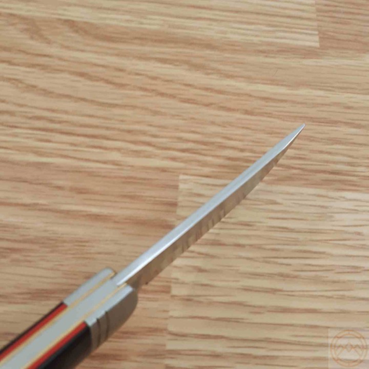 Couteau Rough Ryder Large Bow Trapper Lame Acier Inoxydable Manche Black Micarta Slip Joint RR2456 - Livraison Gratuite