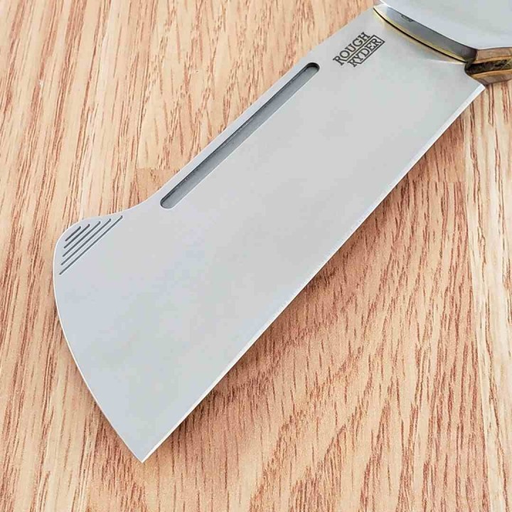 Couteau Rough Ryder Big Horn Lame Acier Inox Manche Corne de Bélier Lockback RR2589 - Livraison Gratuite