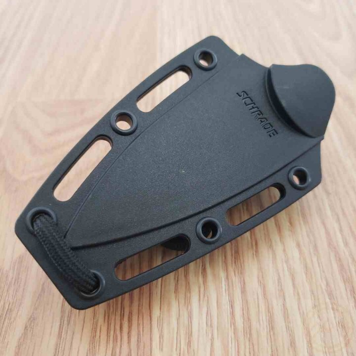 Couteau Schrade Delta Class Adder Lame Acier AUS-10 Manche & Etui Polymère Noir SCH1182521 - Livraison Gratuite
