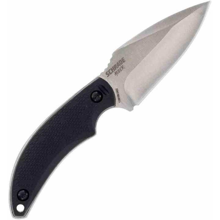 Couteau Schrade Delta Class Adder Lame Acier AUS-10 Manche & Etui Polymère Noir SCH1182521 - Livraison Gratuite