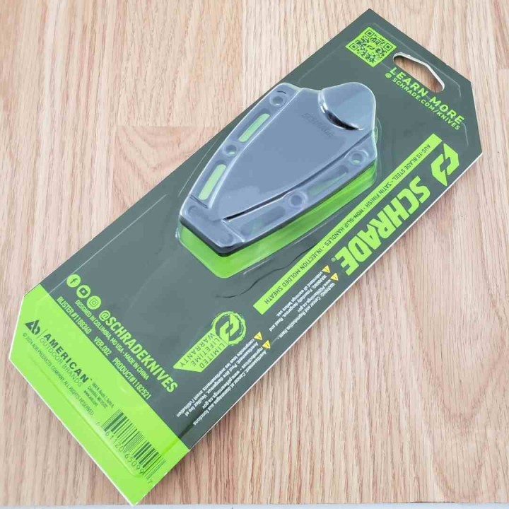Couteau Schrade Delta Class Adder Lame Acier AUS-10 Manche & Etui Polymère Noir SCH1182521 - Livraison Gratuite