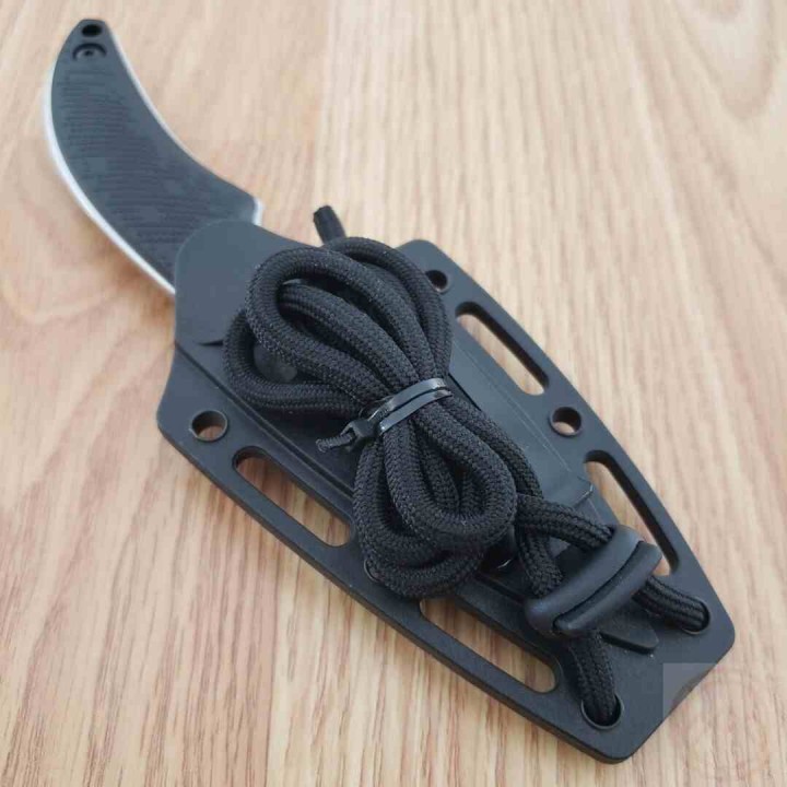 Couteau Schrade Delta Class Adder Lame Acier AUS-10 Manche & Etui Polymère Noir SCH1182521 - Livraison Gratuite