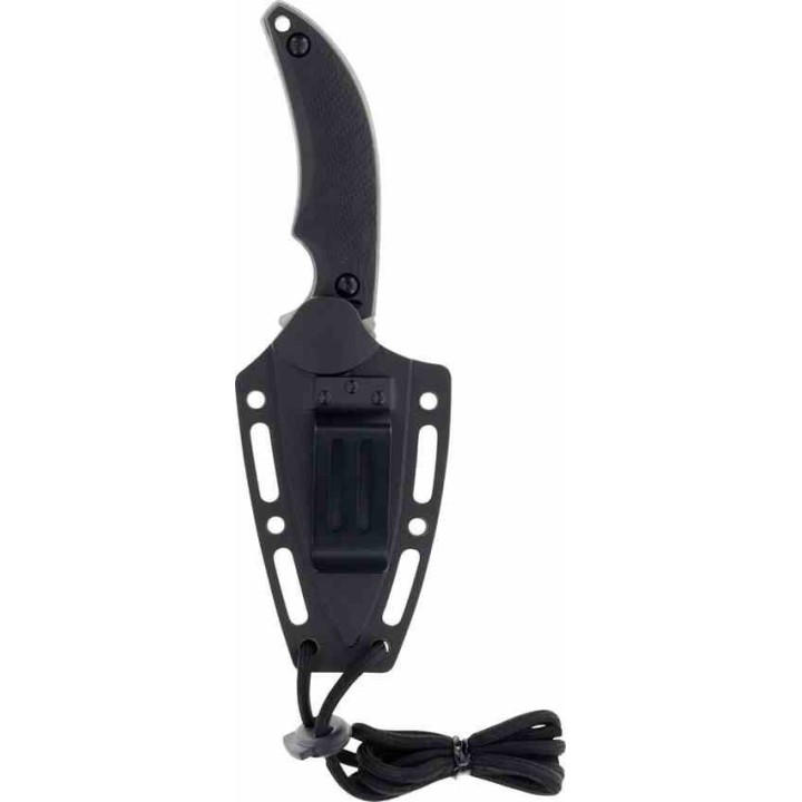 Couteau Schrade Delta Class Adder Lame Acier AUS-10 Manche & Etui Polymère Noir SCH1182521 - Livraison Gratuite