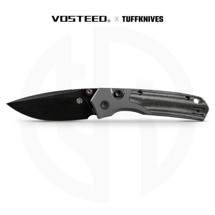 Couteau Vosteed Psyop Lame Acier S35VN Manche Micarta/Titane Top Liner Lock IKBS VOSA2219 - Livraison Gratuite