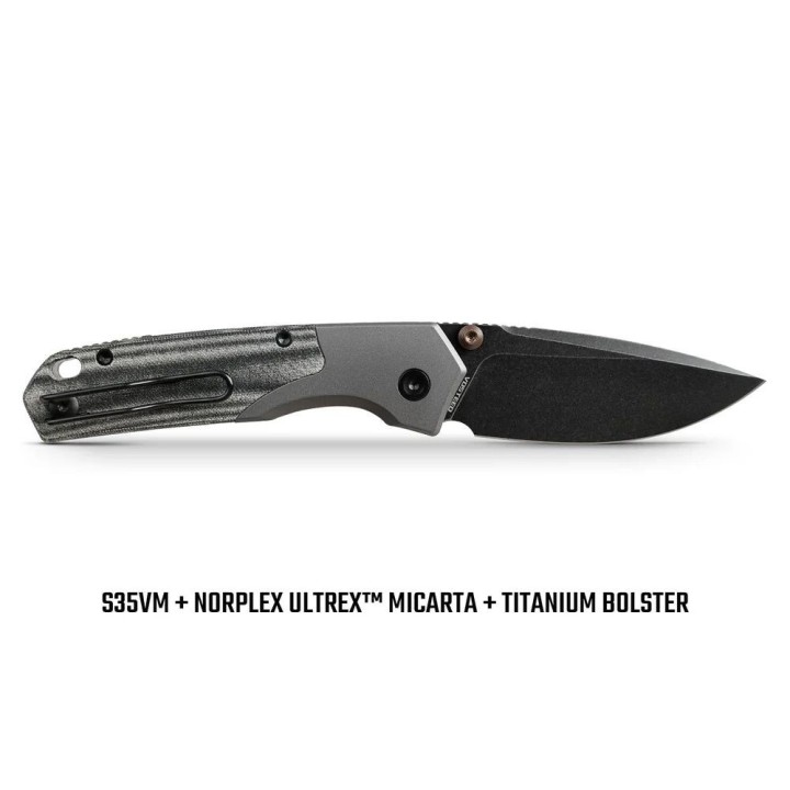 Couteau Vosteed Psyop Lame Acier S35VN Manche Micarta/Titane Top Liner Lock IKBS VOSA2219 - Livraison Gratuite