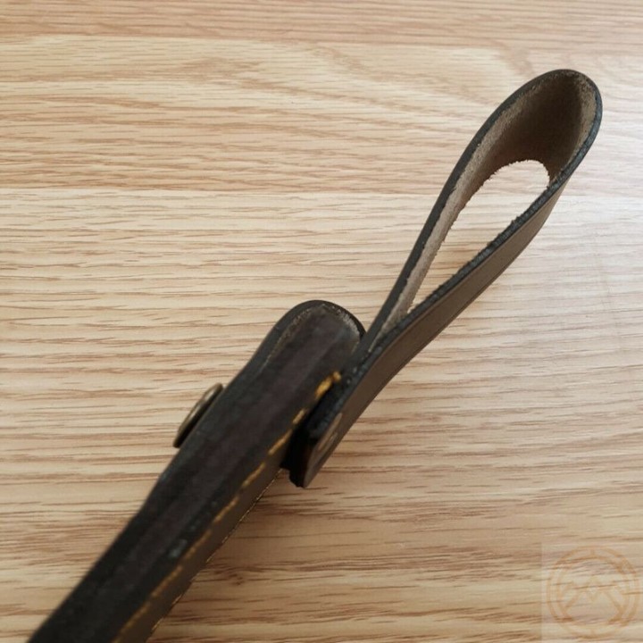 Couteau De Chasse Trappeur Hen & Rooster Lame Acier 440 Manche Bois de Cerf Etui Cuir HR805 - Livraison Gratuite