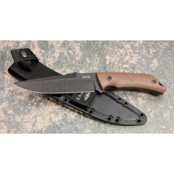 Couteau Bushcraft Ka-Bar Turok Lame Acier Carbone 1095 Manche FRN Made In USA KA7503 - Livraison Gratuite