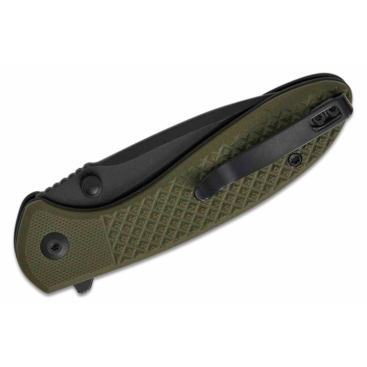 Couteau Civivi Faeger Lame Acier 14C28N Blk Manche G10 Green Button Lock IKBS CIVC240312 - Livraison Gratuite