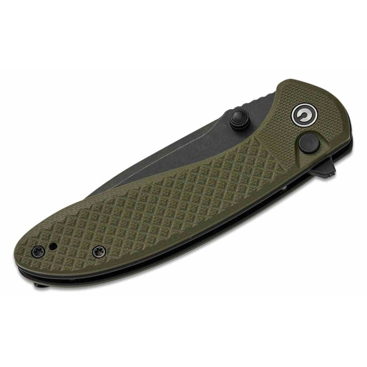 Couteau Civivi Faeger Lame Acier 14C28N Blk Manche G10 Green Button Lock IKBS CIVC240312 - Livraison Gratuite