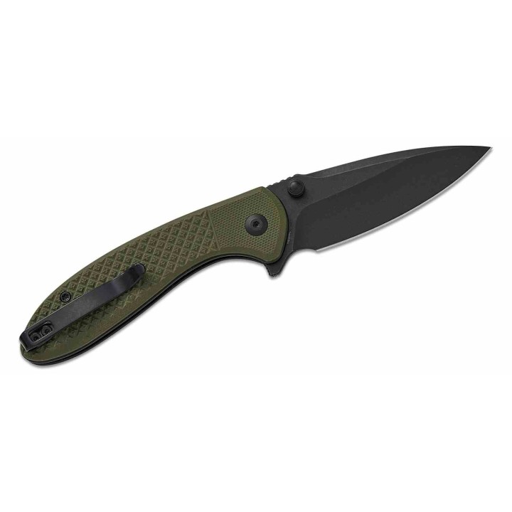 Couteau Civivi Faeger Lame Acier 14C28N Blk Manche G10 Green Button Lock IKBS CIVC240312 - Livraison Gratuite