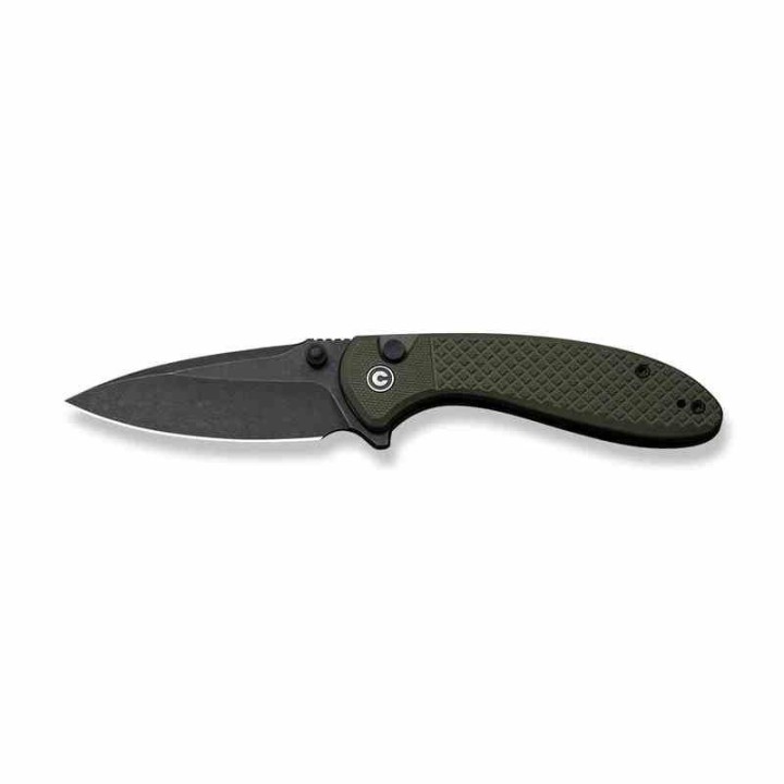 Couteau Civivi Faeger Lame Acier 14C28N Blk Manche G10 Green Button Lock IKBS CIVC240312 - Livraison Gratuite