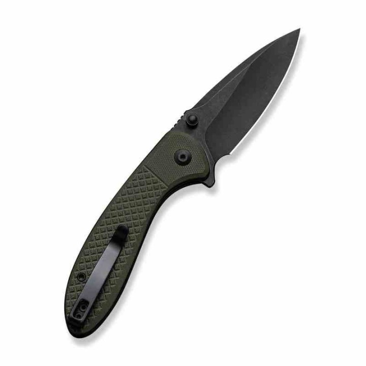 Couteau Civivi Faeger Lame Acier 14C28N Blk Manche G10 Green Button Lock IKBS CIVC240312 - Livraison Gratuite