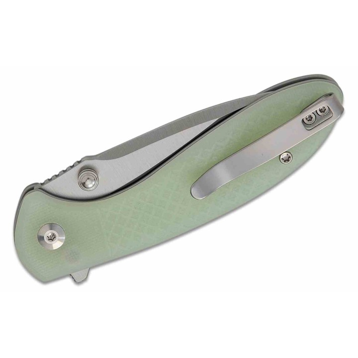 Couteau Civivi Faeger Lame Acier 14C28N Manche G10 Jade Button Lock IKBS CIVC240313 - Livraison Gratuite