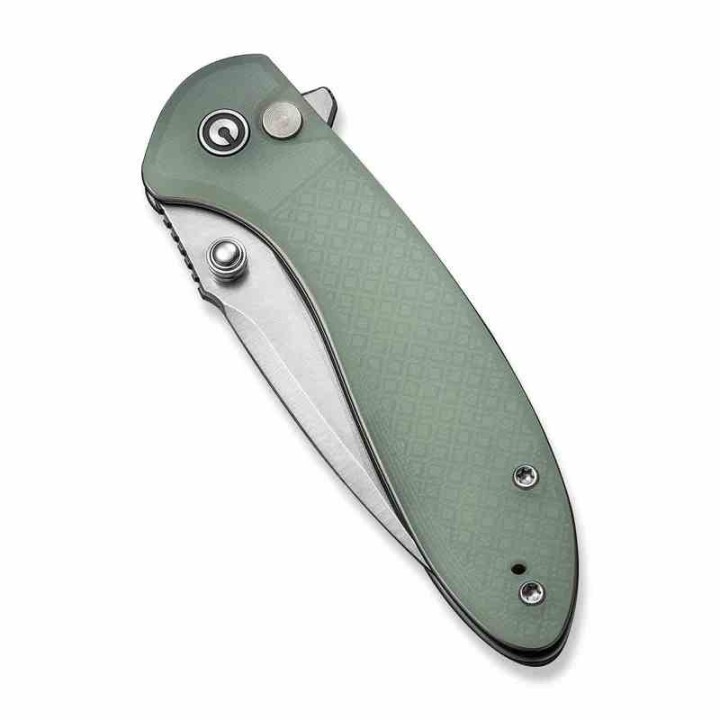 Couteau Civivi Faeger Lame Acier 14C28N Manche G10 Jade Button Lock IKBS CIVC240313 - Livraison Gratuite