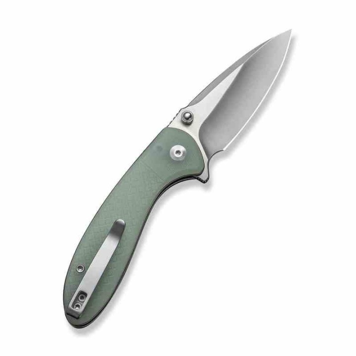 Couteau Civivi Faeger Lame Acier 14C28N Manche G10 Jade Button Lock IKBS CIVC240313 - Livraison Gratuite