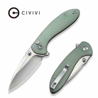 Couteau Civivi Faeger Lame Acier 14C28N Manche G10 Jade Button Lock IKBS CIVC240313 - Livraison Gratuite