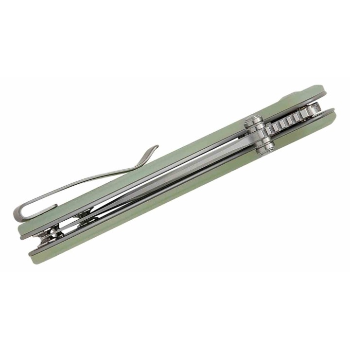 Couteau Civivi Faeger Lame Acier 14C28N Manche G10 Jade Button Lock IKBS CIVC240313 - Livraison Gratuite