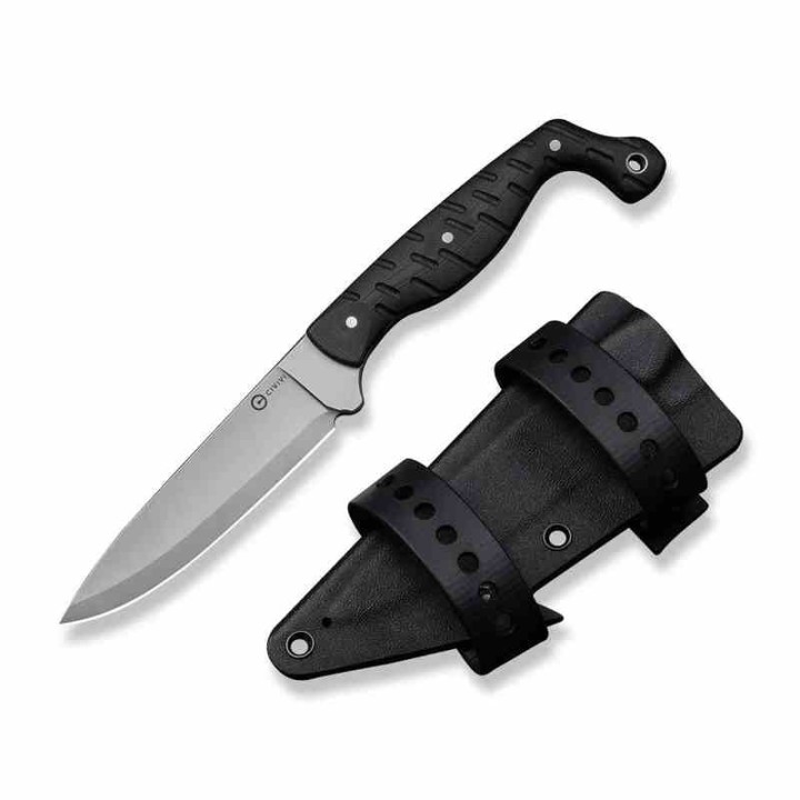 Couteau Civivi MDRN Hunter Black Lame Acier Nitro-V Manche G-10 Etui Kydex CIVC230781 - Livraison Gratuite
