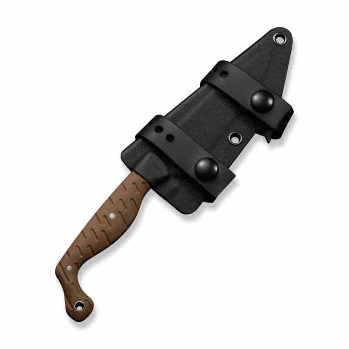 Couteau Civivi MDRN Hunter Brown Lame Acier Nitro-V Manche G-10 Etui Kydex CIVC230782 - Livraison Gratuite