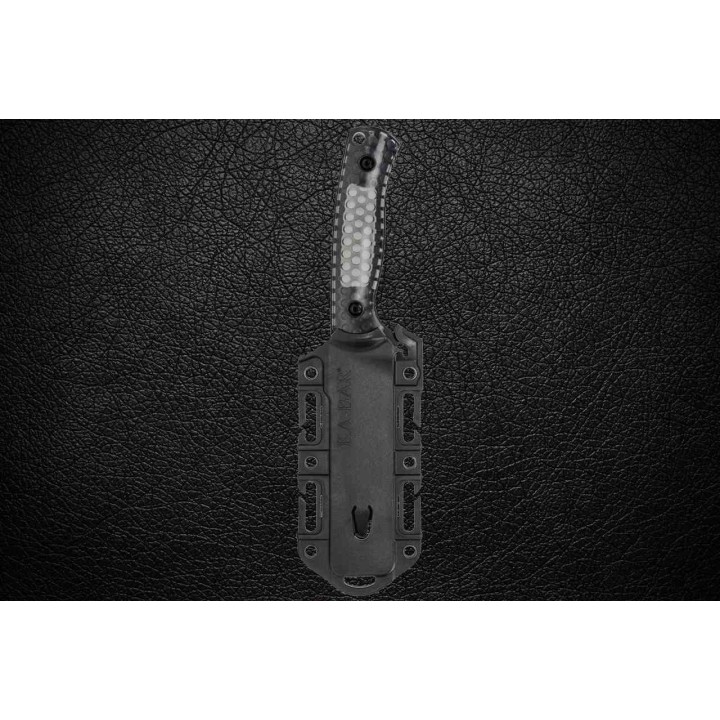 Couteau KA-BAR Les George Cool Name Lame Acier 1095 Cro-Van Manche Polycarbonate Etui Celcon USA KA7700 - Livraison Gratuite