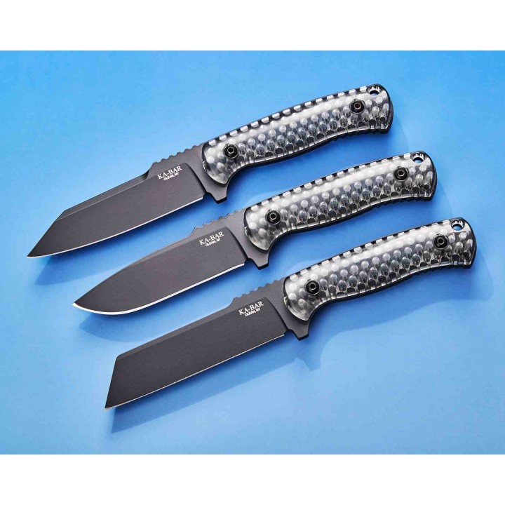 Couteau KA-BAR Les George Cool Name Lame Acier 1095 Cro-Van Manche Polycarbonate Etui Celcon USA KA7700 - Livraison Gratuite