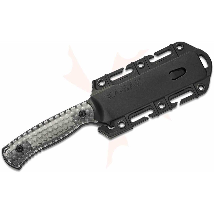 Couteau KA-BAR Les George Cool Name Lame Acier 1095 Cro-Van Manche Polycarbonate Etui Celcon USA KA7700 - Livraison Gratuite