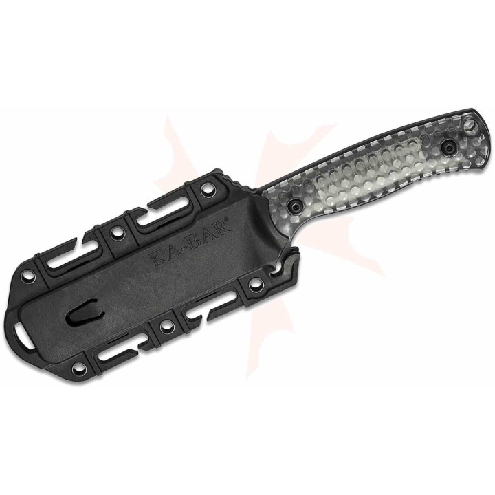 Couteau KA-BAR Les George Cool Name Lame Acier 1095 Cro-Van Manche Polycarbonate Etui Celcon USA KA7700 - Livraison Gratuite
