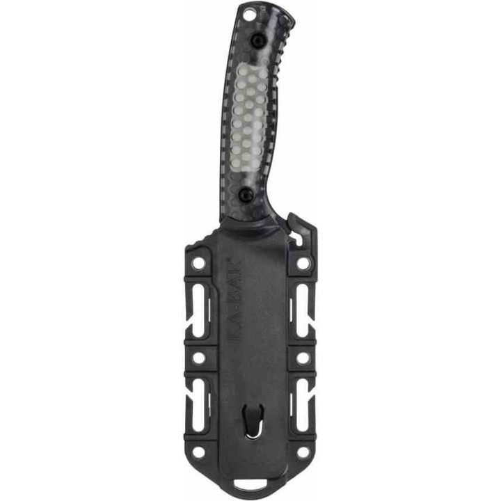 Couteau KA-BAR Les George Cool Name Lame Acier 1095 Cro-Van Manche Polycarbonate Etui Celcon USA KA7700 - Livraison Gratuite