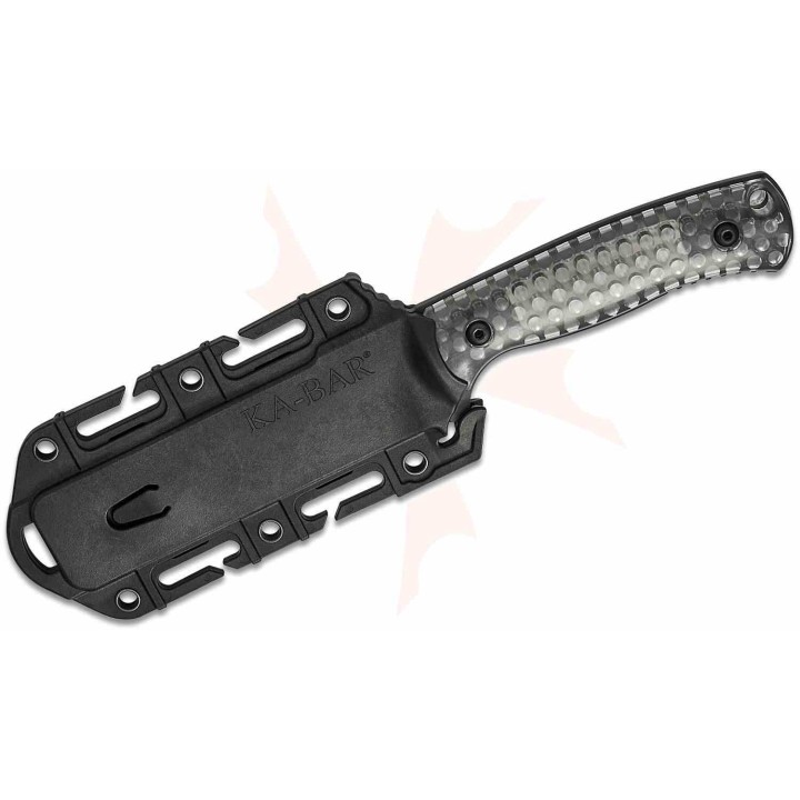 Couteau KA-BAR Les George Cool Name Lame Acier 1095 Sheepsfoot Manche Polycarbonate Etui Celcon USA KA7701 - Livraison Gratuite