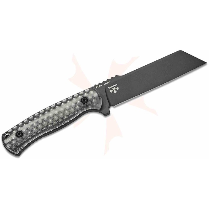 Couteau KA-BAR Les George Cool Name Lame Acier 1095 Sheepsfoot Manche Polycarbonate Etui Celcon USA KA7701 - Livraison Gratuite